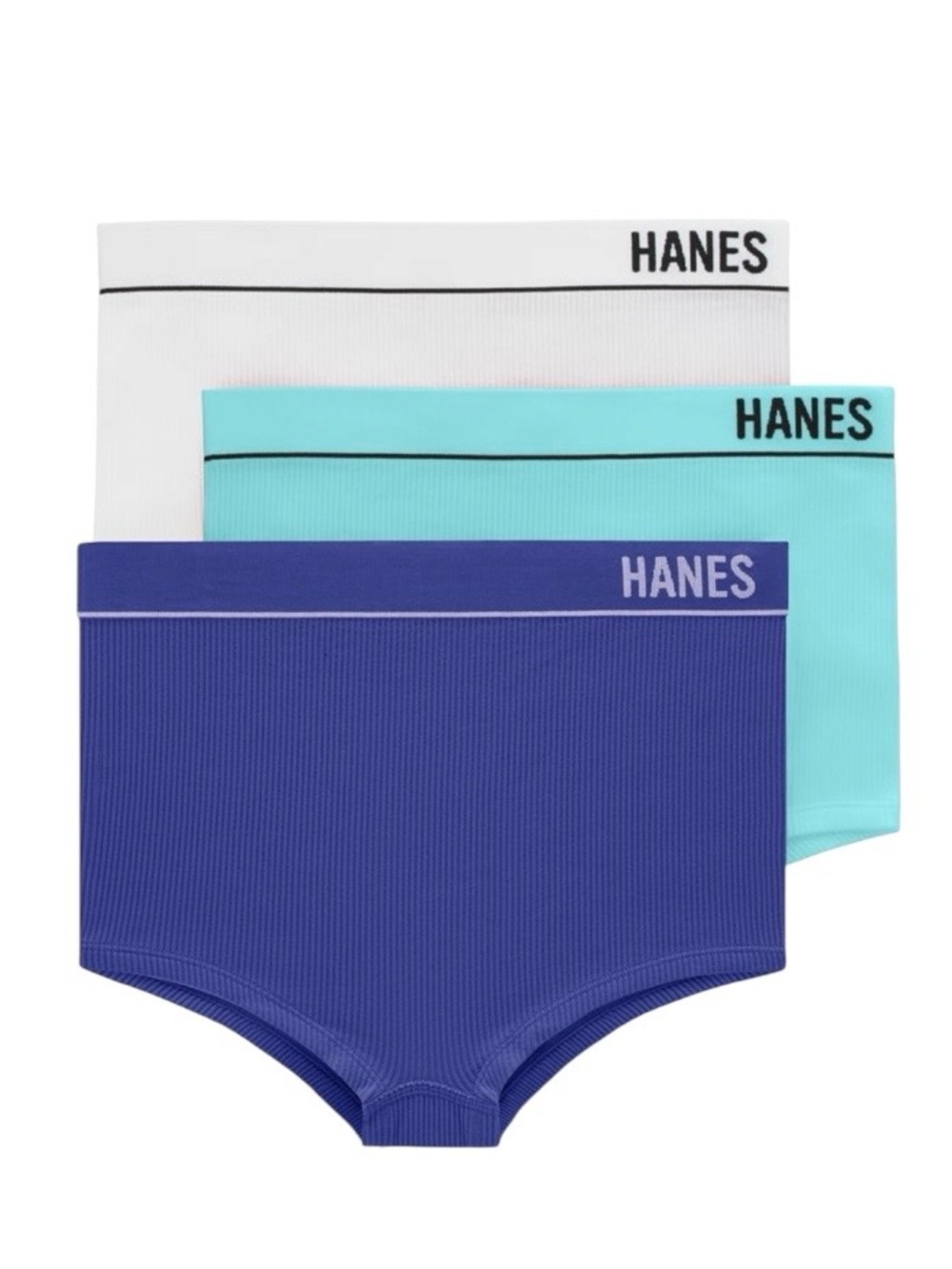 Hanes Originals Women's Seamless Rib Boyfit Underwear